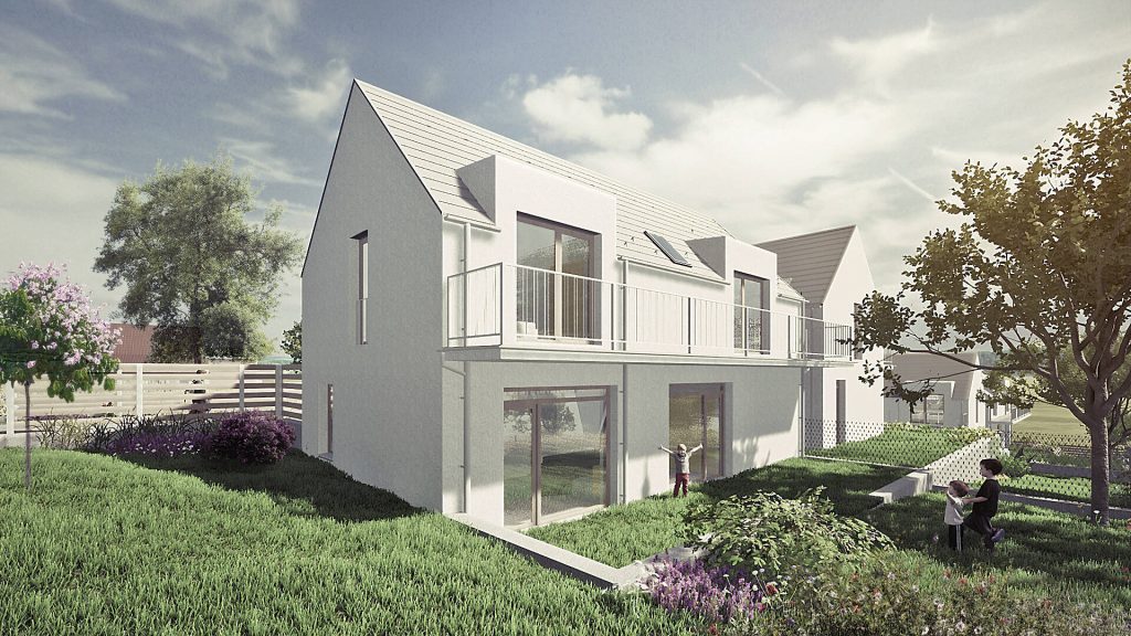 Kozármisleny, Kozármisleny Újtelep részén, a Malomrét utcában újépítésű családi házak saját kertkapcsolattal eladóak.